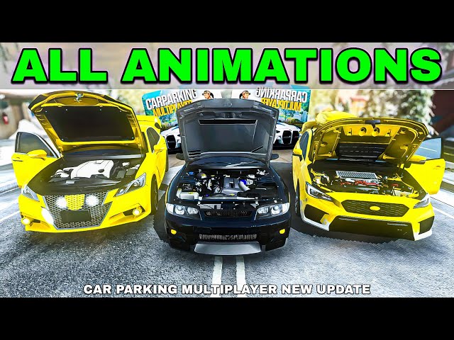 ALL Cars with Open Hood, Doors and Trunk Animations | Car Parking Multiplayer New Update