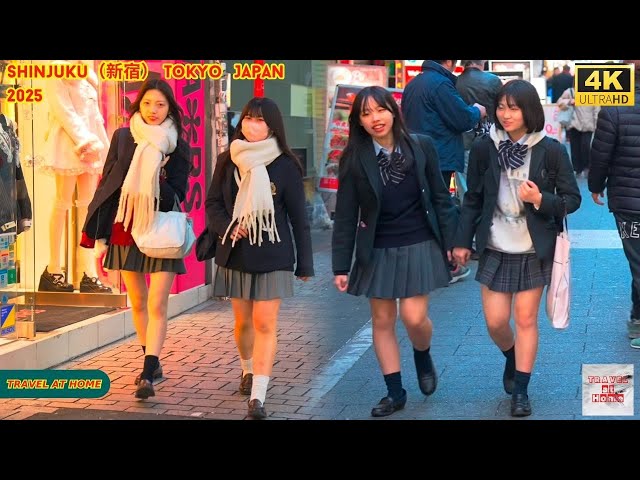 4k hdr japan travel 2025 | Walk in Shinjuku（新宿）Tokyo Japan |  Relaxing Natural City ambience