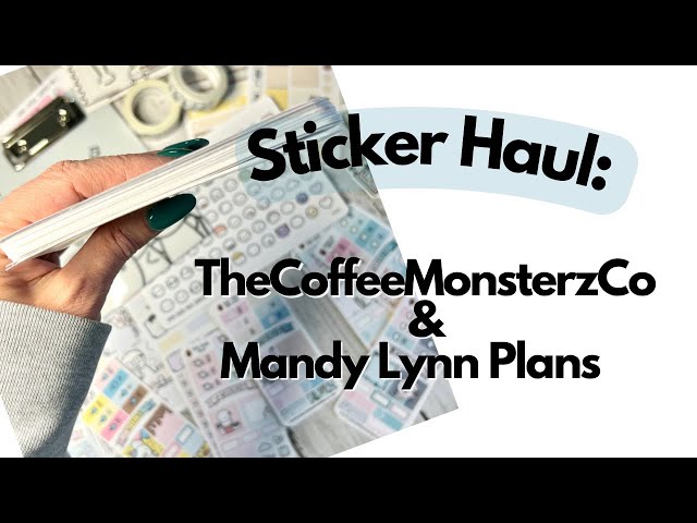 Sticker Haul | Hobonichi Cousin | Weeks | TCMC | MandyLynnPlans