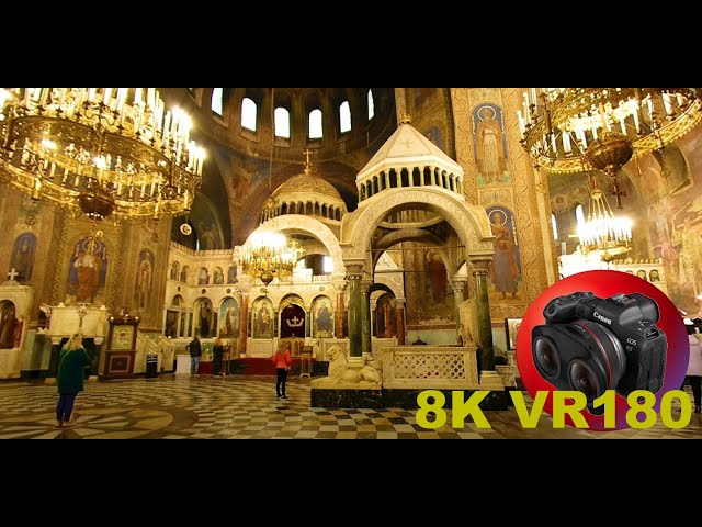 St. Alexander Nevsky Cathedral and the Chanting Priest 8K 4K VR180 3D (Travel Videos ASMR Music)