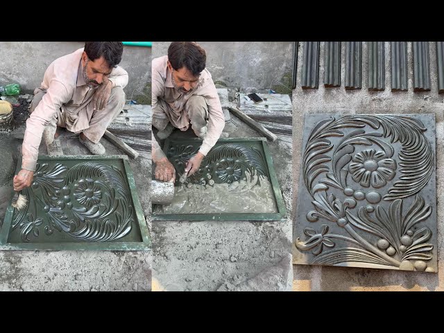 how to make cement tiles in factory || amazing process