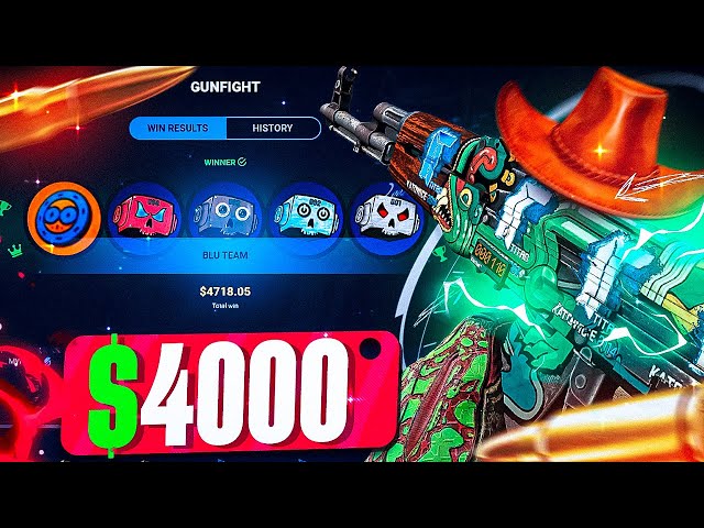 I MADE A COMEBACK ON THIS $4K GUNFIGHT!? (Daddyskins Highrolling)