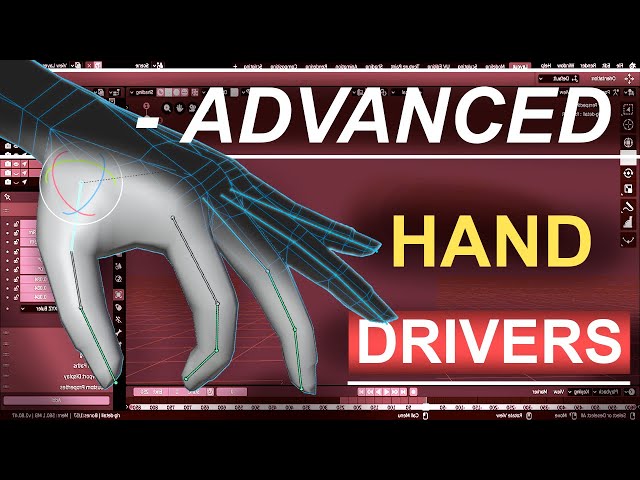 Blender 2.82 : Advanced Hand Drivers (In 60 Seconds!!!)