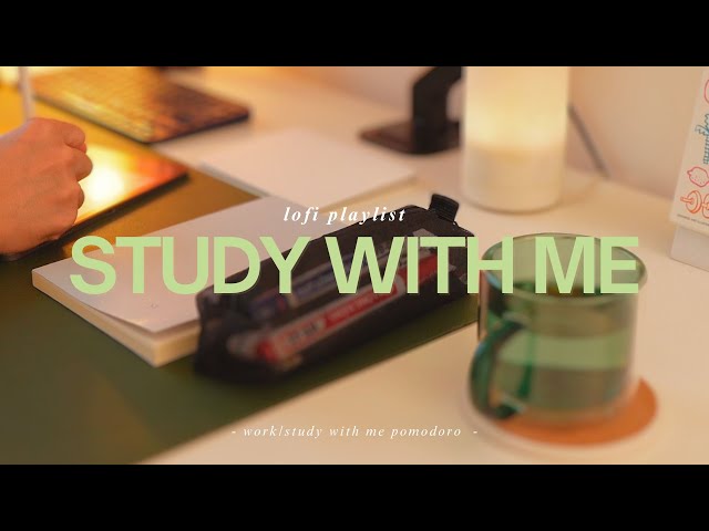 Study With Me Vlog 🐋 Lofi Melody with Rain Sound | 25/5 Pomodoro, Deep Focus, Work Effectively