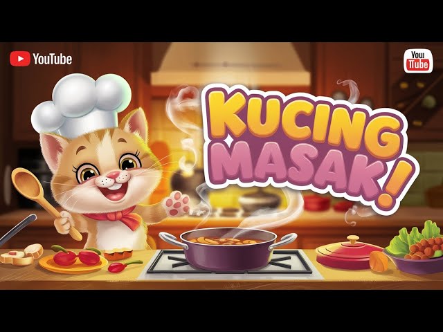 Kucing Masak | Clips | Video Lagu Anak-Anak | @ClipsAnak #videomusikanak