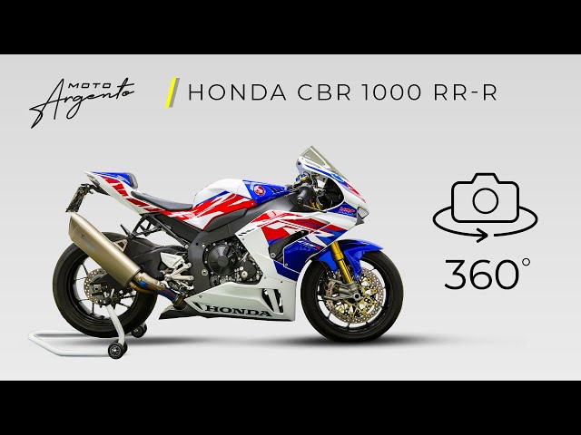 HONDA CBR 1000 RR-R - Vista a 360 gradi - Moto Argento.