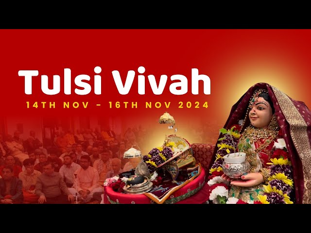 🔴 ISSO Shree Swaminarayan Temple - Chicago: Tulsi Vivah 2024 Ganesh Pujan