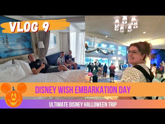 Vlog 9 | Embarkation day op de Disney Wish | Disney Halloween vakantie