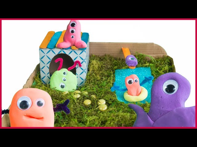 DIY How to Make a Play Clay Monster House