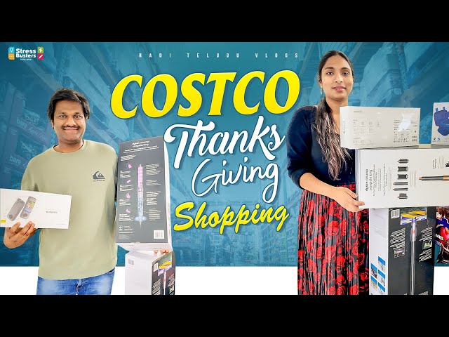 Costco Thanksgiving Shopping | ఒక్క పూటలో లక్షన్నర ఖర్చు | USA Telugu Vlogs |Radi Telugu Vlogs