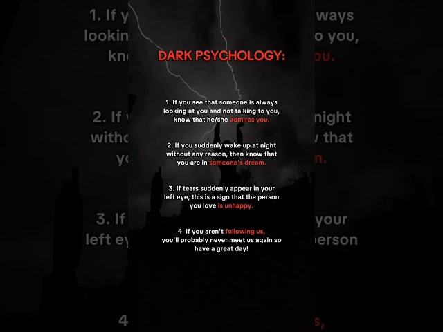 Dark Psychology: