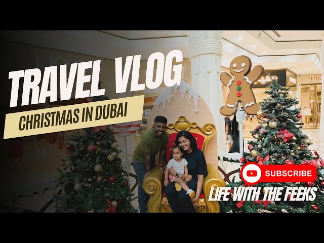 TRAVEL VLOG | Christmas In Dubai | Life With The Feeks #travelvlog #dubai #familyvlog #shahrukhkhan