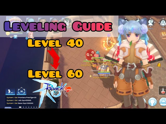 HUNTER LEVELING GUIDE LEVEL 40 - LEVEL 60 | ADL BUILD | Ragnarok M: Classic