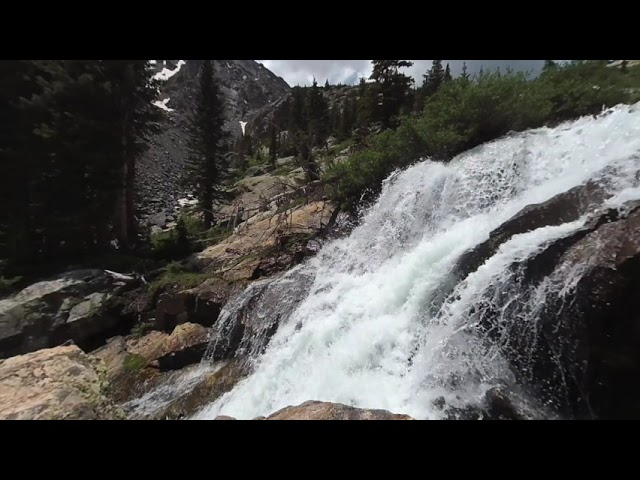 Mountain Water Falls July Breckenridge Colorado Breck VR180 3D VR 180 sa30 HET133