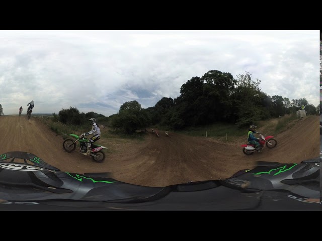 Lap 1 Crash - Brookthorpe MX - 360 video