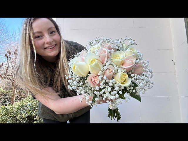 How to make a STUNNING bridal bouquet | Easy DETAILED floristry tutorial