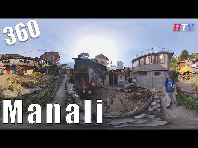 360VR Manali mountain town in Himachal Pradesh,India