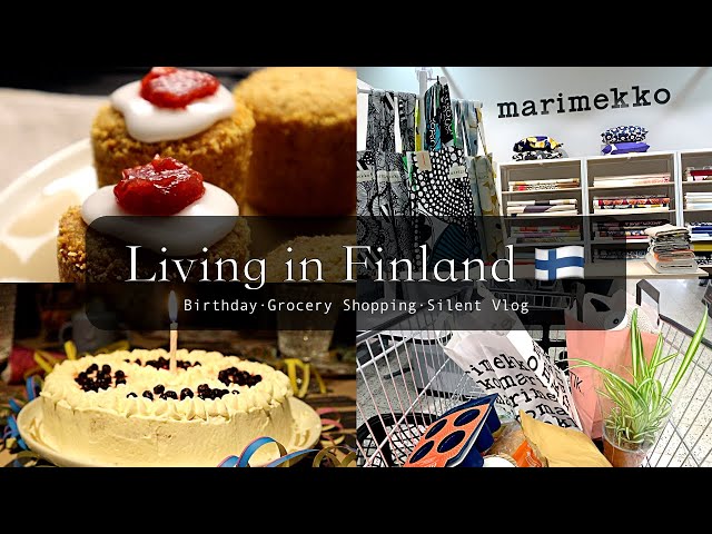 Finland Vlog #23 🇫🇮 Birthday 🥳 | Shopping Mall | Grocery Shopping with Prices | Baking | Silent Vlog