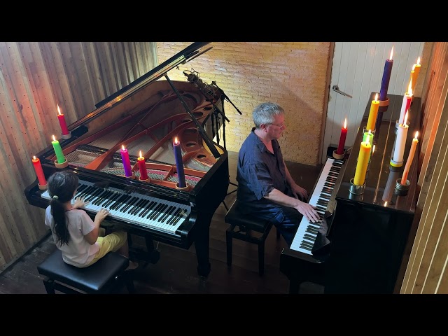 Mayumi Kato "White Candy" 2 Piano Duet - Emilie & Dad