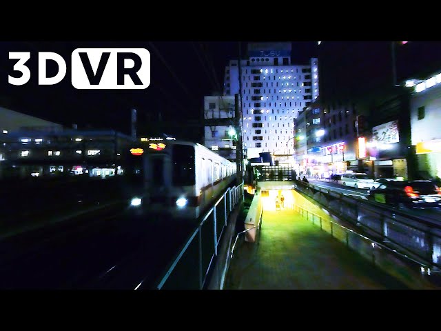 VR 180 3D video JAPAN | By train, Ikebukuro station.