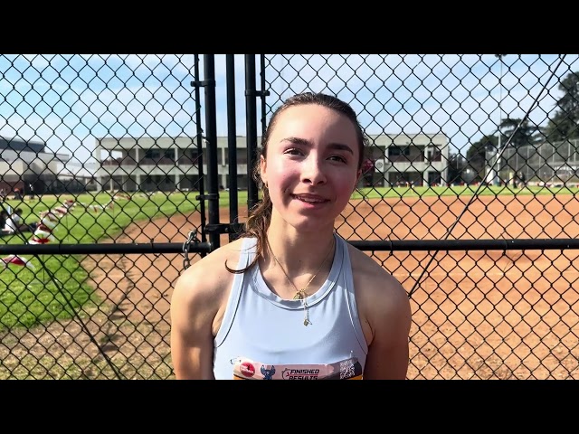 Ellie McCuskey-Hay of St. Ignatius 1st 60, 2nd Long Jump at California Winter Outdoor Championships