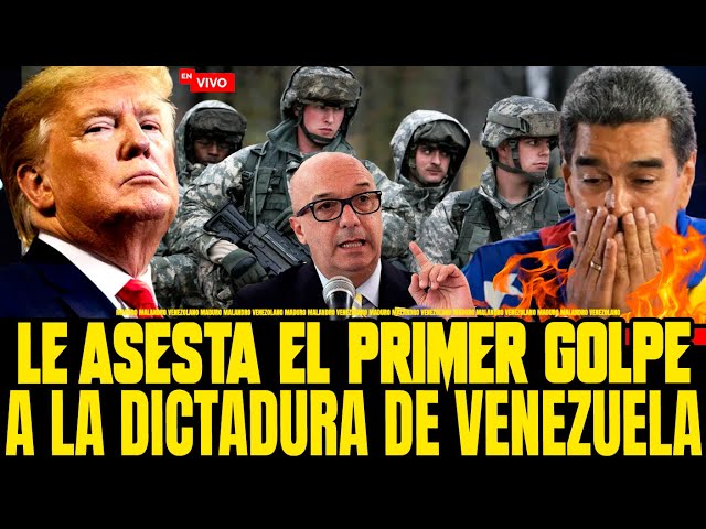 🔴TRUMP EN SU PRIMER DÍA LE ASESTA EL PRIMER GOLPE A LA DICTADURA DE VENEZUELA