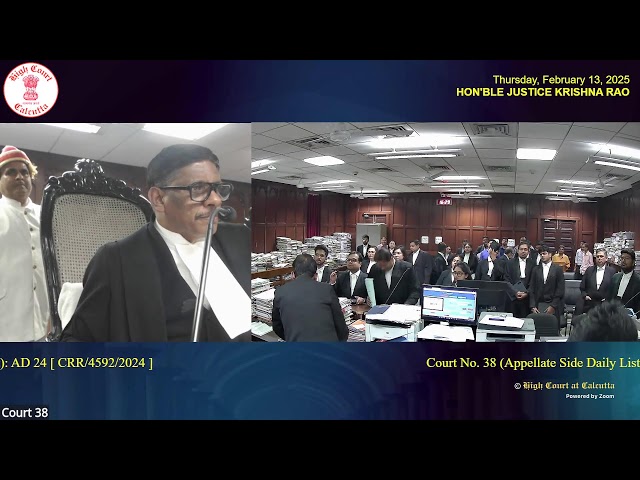 13 February 2025 | Court No. 38 | Live Streaming of the Court proceedings.