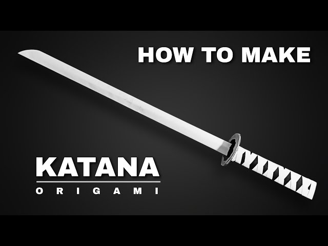 Origami Paper Sword (Katana) / How To Make a Paper Sword / Japanese Paper Sword /