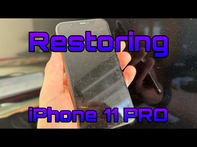 Restoring a scratched up Apple iPhone 11 PRO (ASMR)