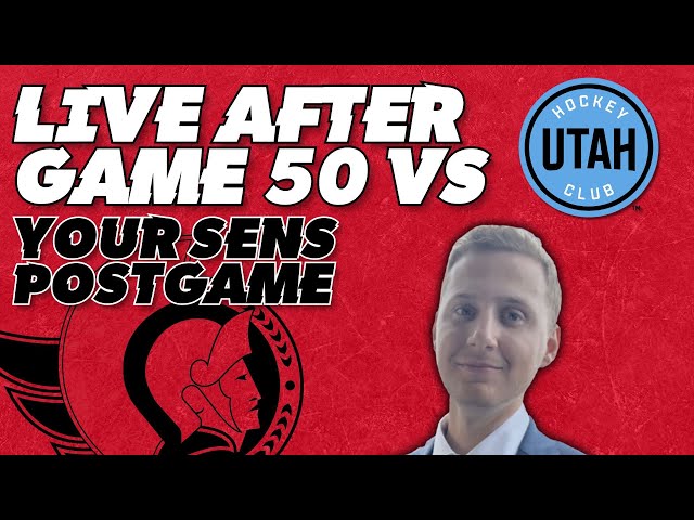 Sens Offence Comes Clutch to Beat Utah | Reaction, Analysis, & Highlights | Jan. 26, 2025