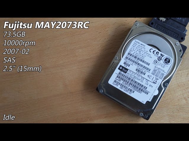 Fujitsu MAY2073RC 73.5GB (2007) - Hard Drive Sounds