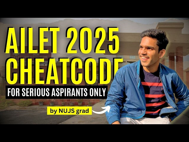 AILET 2025: Best Prep PLAN to crack in one go | #ailet