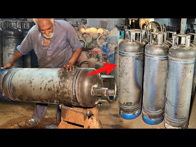 Amazing Process of Making Gas Cylinder ||Factory Manufacturing Process