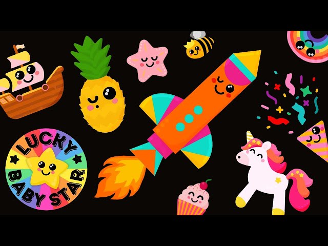 🎈 Let’s Go Party! Baby Sensory Mixtape with Dancing Fruits 🍍 & Space Rockets 🚀