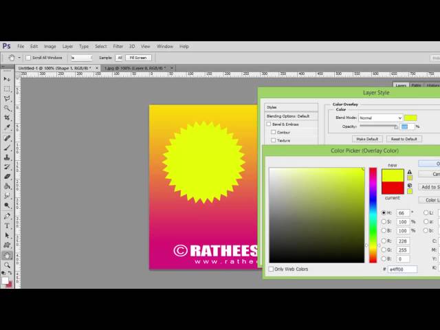 Ratheesh R Menon's Malayalam Photoshop Tutorial Part 9