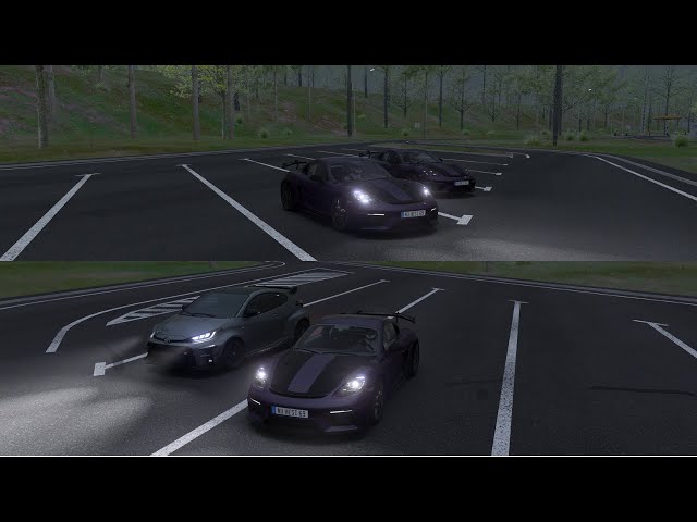 2 Porsche vs Yaris [HD 2K] - Asseto Corsa