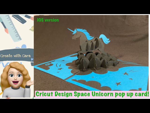 Cricut Design Space Unicorn Pop-up card