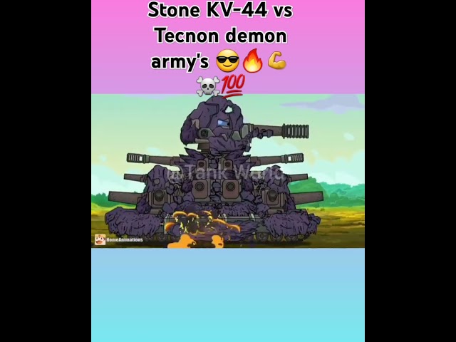 Stone KV-44 is 😎🔥💪☠💯#homeanimation #tank_cartoon #edit #shorts