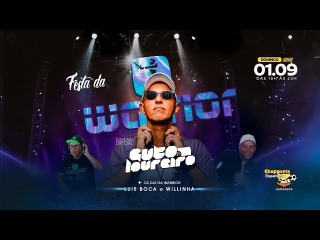 Chamada da Festa da Warrior com DJ Guto Loureiro - 01 de Setembro de 2024