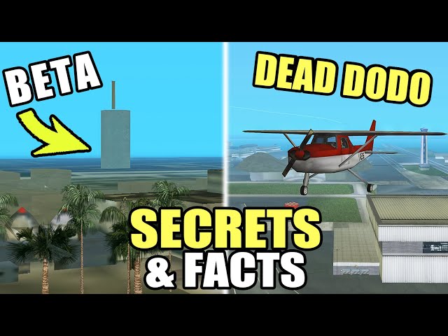 GTA Vice City Secrets and Facts 3 Dead Dodo, BETA Features, Easter Eggs, Ghost Tower