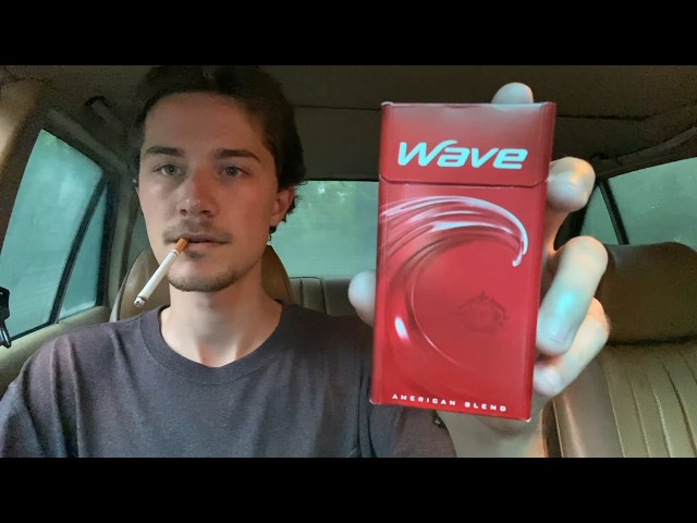 Smoking a Wave Red 100 Cigarette - Review