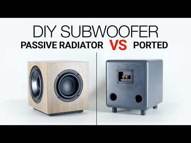 Building a Small Passive Radiator Subwoofer- by SoundBlab