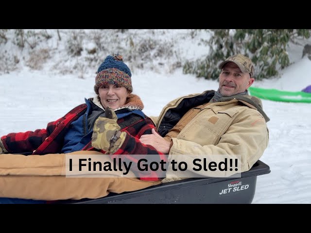 Sledding in Appalachia = Big Fun for Me!