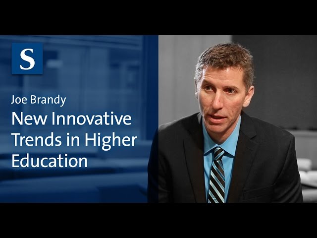 Joe Bandy: New Innovative Trends in Higher Education