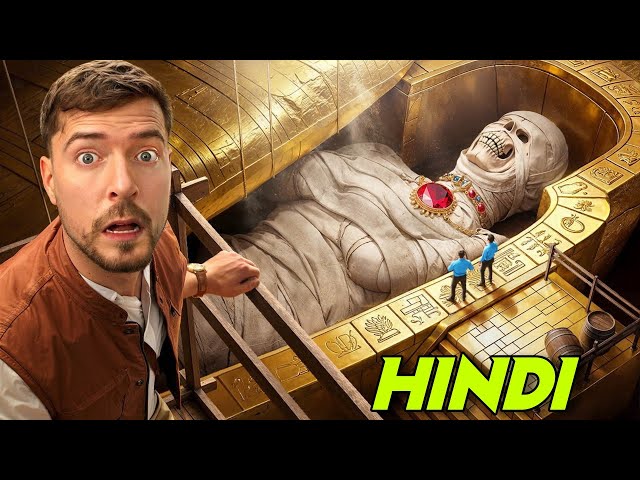 I Spent 100 Hours Inside the Pyramids Video Hindi | Mr Beast Hindi | Mrbeast in Hindi @MrBeast