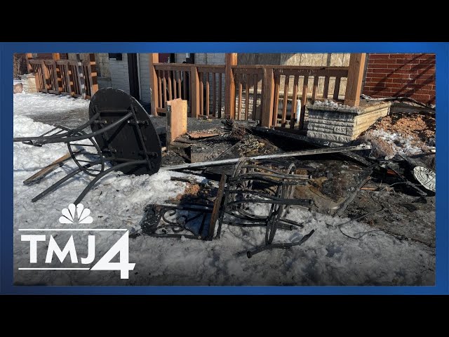 'Everything I got is gone': Families flee as fire destroys Milwaukee apartment building