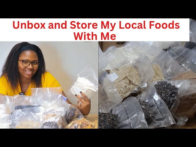 UNBOX and STORE My Local Nigerian Food Items With Me