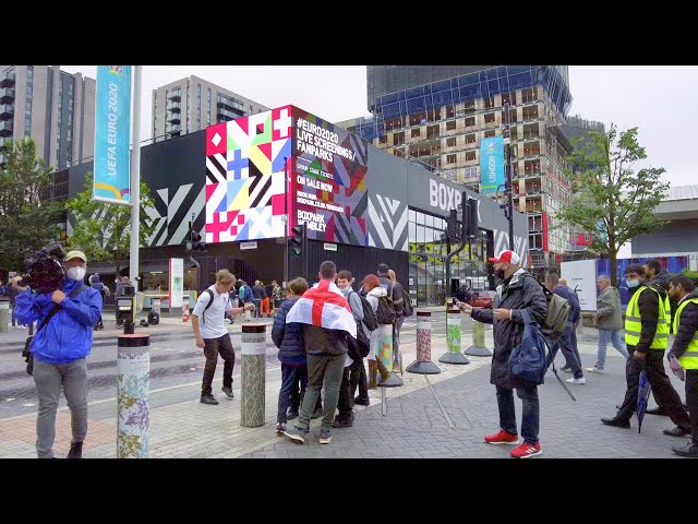 London Walk to Wembley Stadium ⚽️ UEFA EURO 2020 England v Scotland | 4K HDR | June 2021