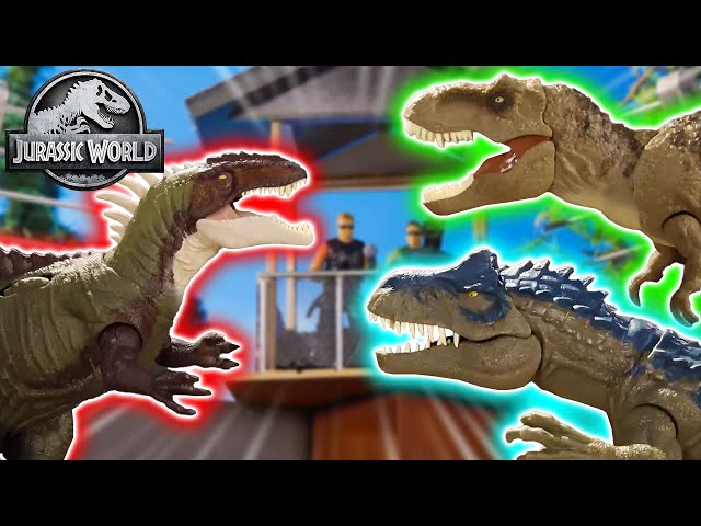 T.rex, Allosaurus, and the Becklespinax Battle in the Arena! 💥🦖 | Jurassic World | Epic Evolution