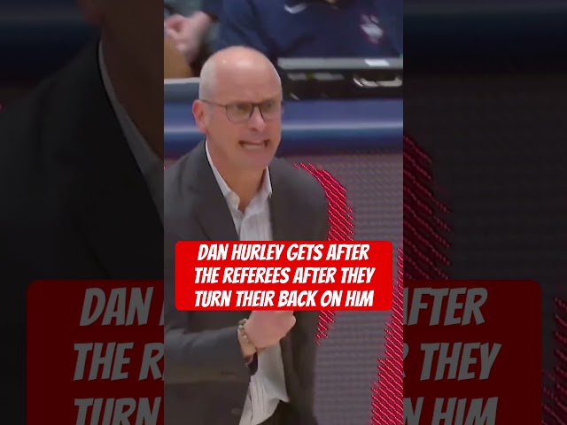 Dan hurley gets after the referees after they turn their back on him